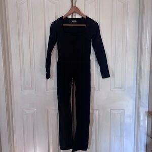 No Brand Active Black Long Sleeve Jumpsuit